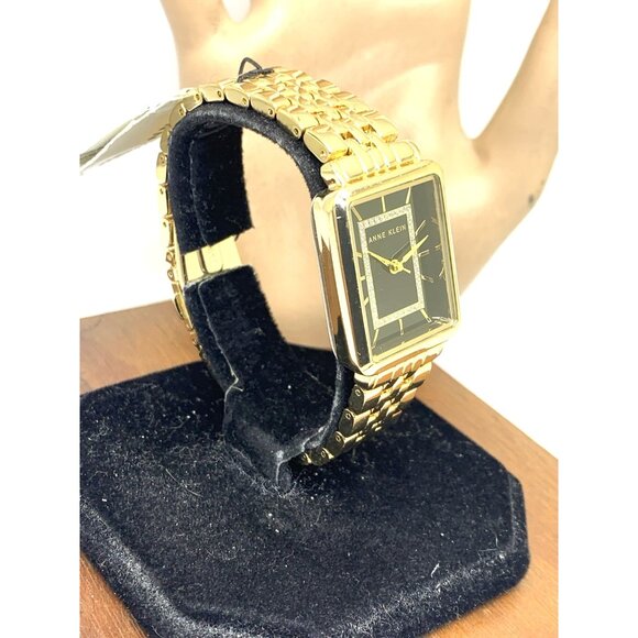 Anne Klein Women's Watch AK/3760 Quartz Black Dial Gold Stainless Steel 24mm - Picture 13 of 13